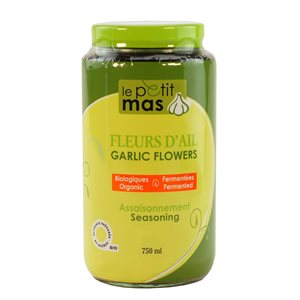 Fleur d'ail biologique fermentée dans l'huile - 750ml