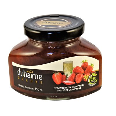 Tartinade Deluxe fraises & Champagne - Duhaime Gourmet 150ml Tartinade Deluxe fraises & Champagne - Duhaime Gourmet 150ml